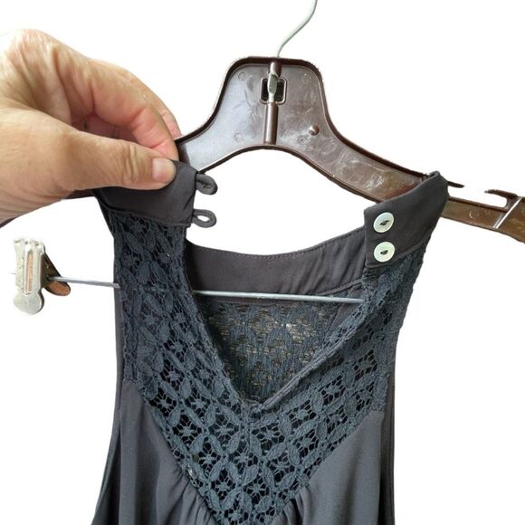 Alya size M black swing tank lace dress. - Picture 3 of 7